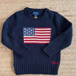 Polo Ralph Lauren Navy Flag Sweater 6